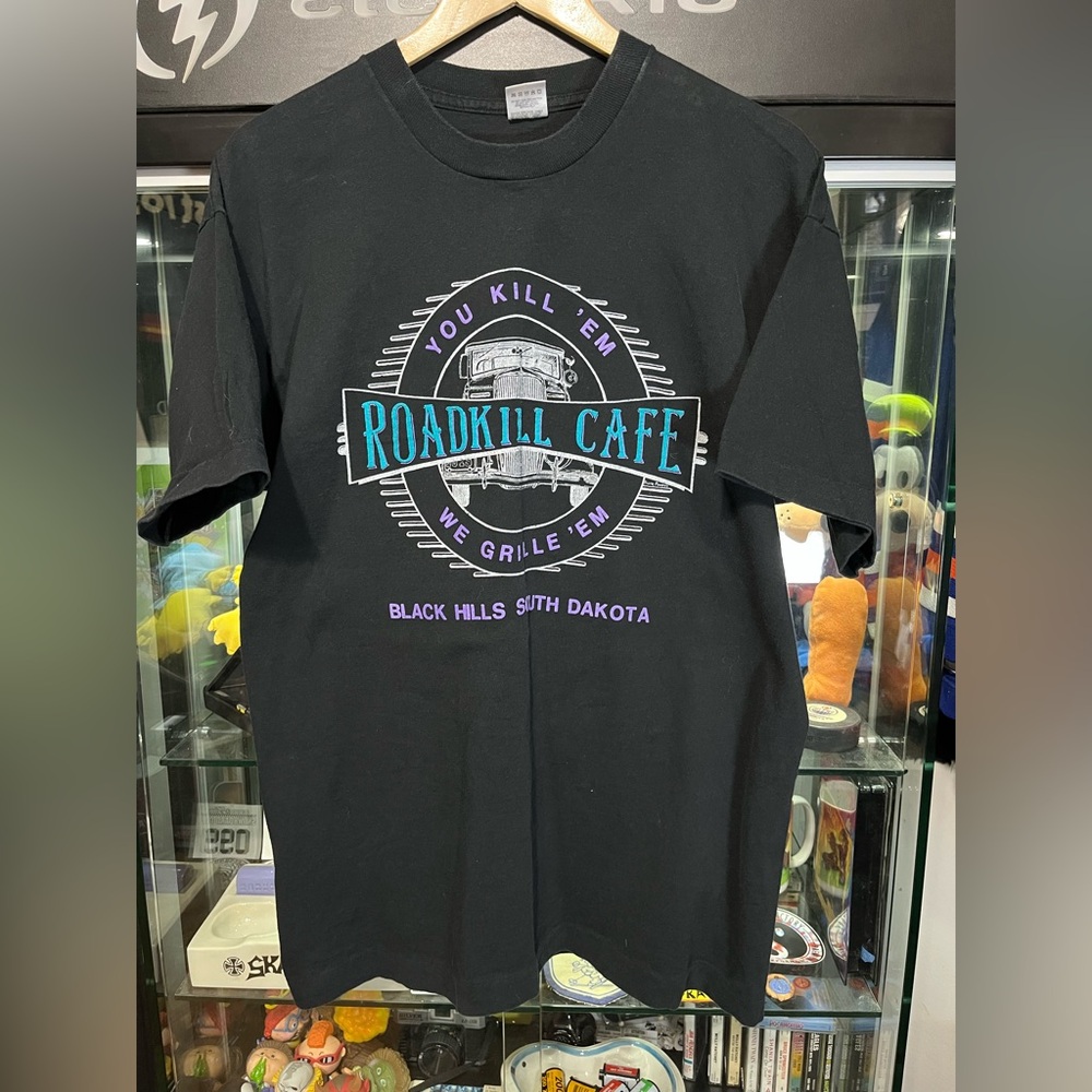 Vintage Roadkill Cafe single stitch tee shirt xl